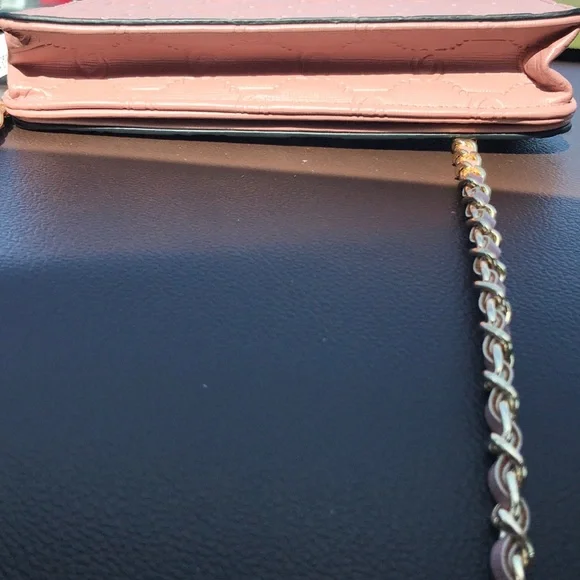 Bebe mauve crossbody with gold & mauve chain - Picture 10 of 14